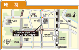 東京クリエイティブセンター地図